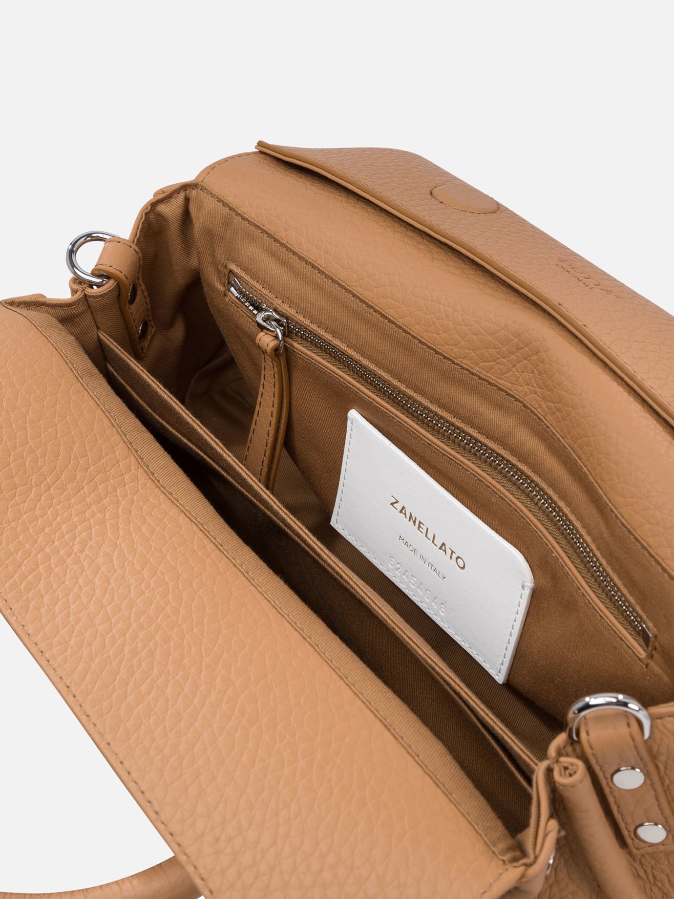 Medium bags 100% bovine leather - Lining: 100% cotton Brown - Zanellato Women | PDP | VIETTI Online Store | Zoom-Modal_5