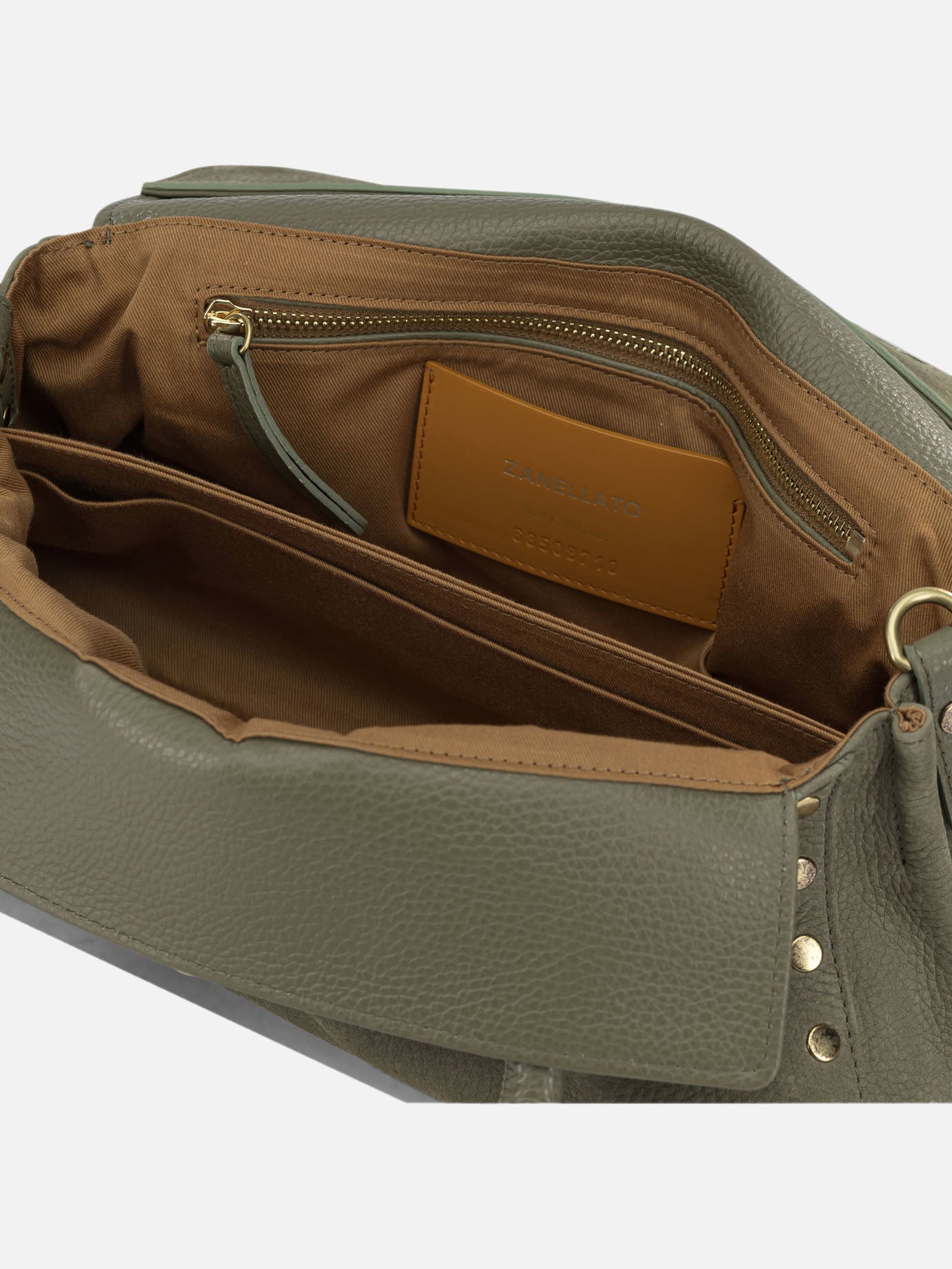 Medium bags 100% bovine leather - Lining: 100% cotton Green - Zanellato Women | PDP | VIETTI Online Store | Zoom-Modal_5