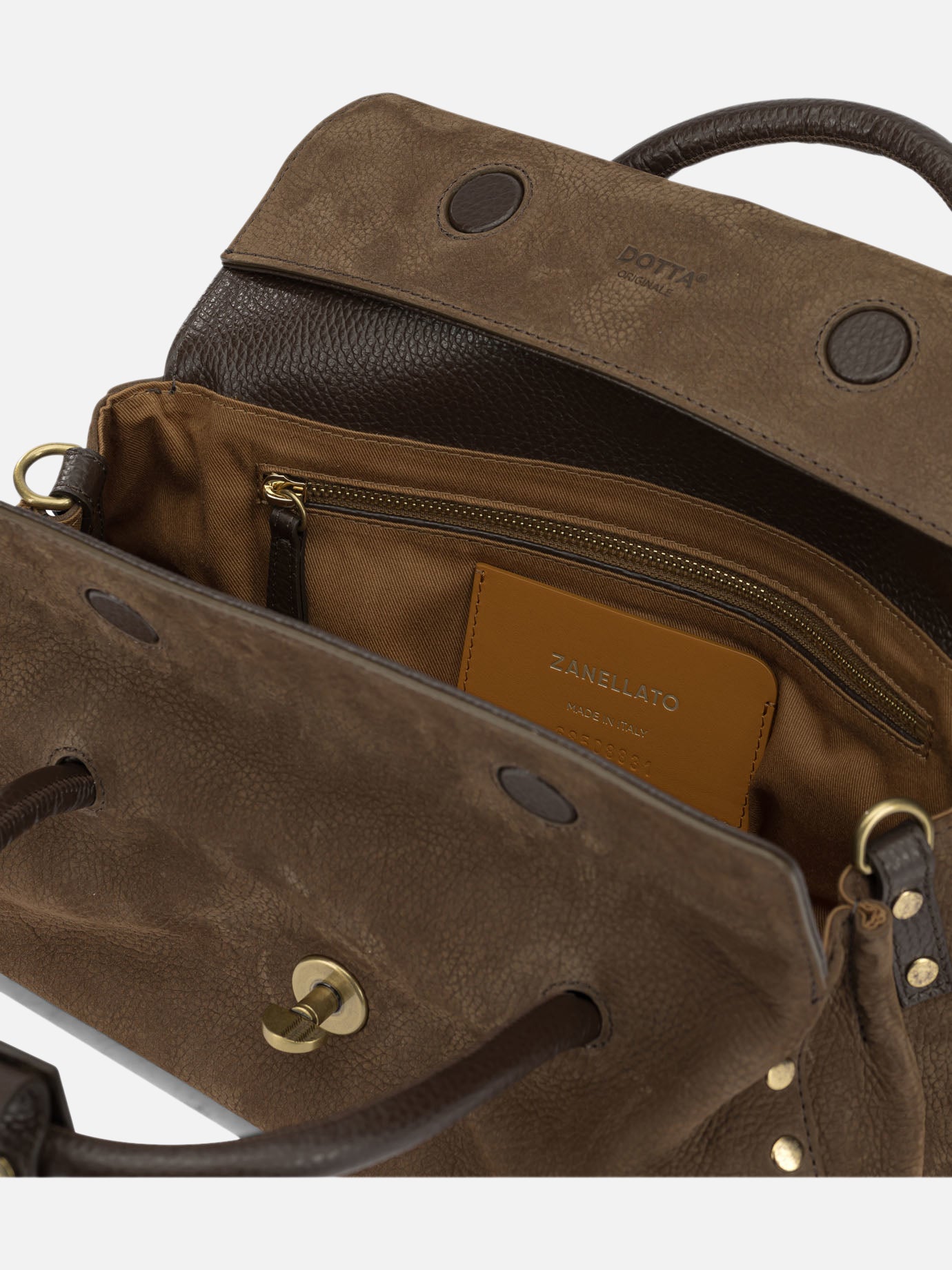 Medium bags 100% bovine leather - Lining: 100% cotton Brown - Zanellato Women | PDP | VIETTI Online Store | Zoom-Modal_5