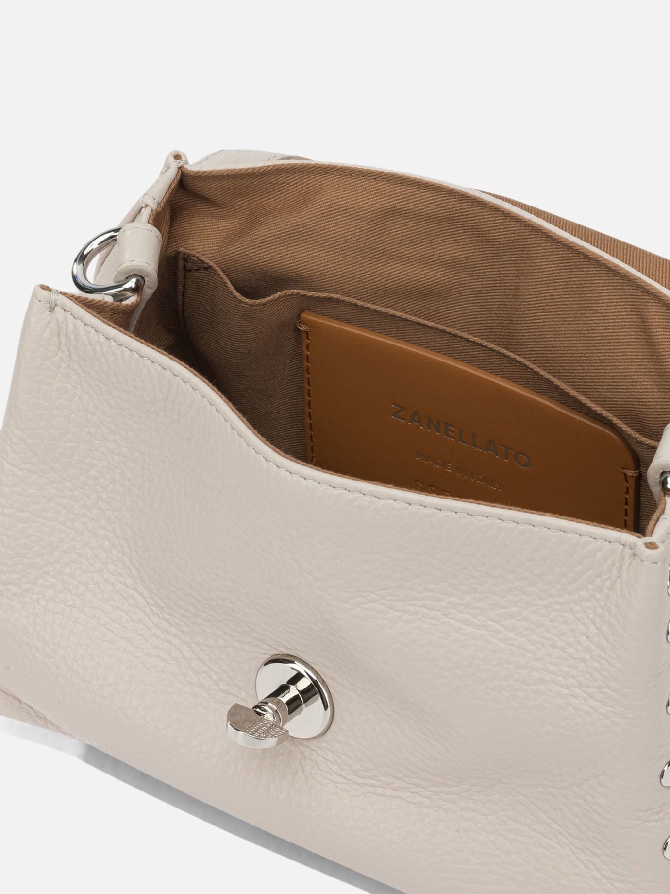 Small bags 100% leather - Lining: 100% cotton White - Zanellato Women | PDP | VIETTI Online Store | Zoom-Modal_5
