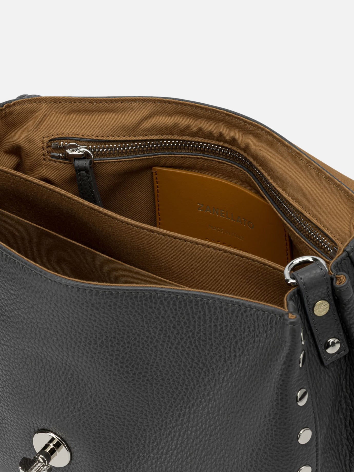 Small bags 100% bovine leather - Lining: 100% cotton Grey - Zanellato Women | PDP | VIETTI Online Store | Zoom-Modal_5