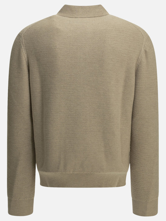 Zegna Cashmere polo sweater Beige