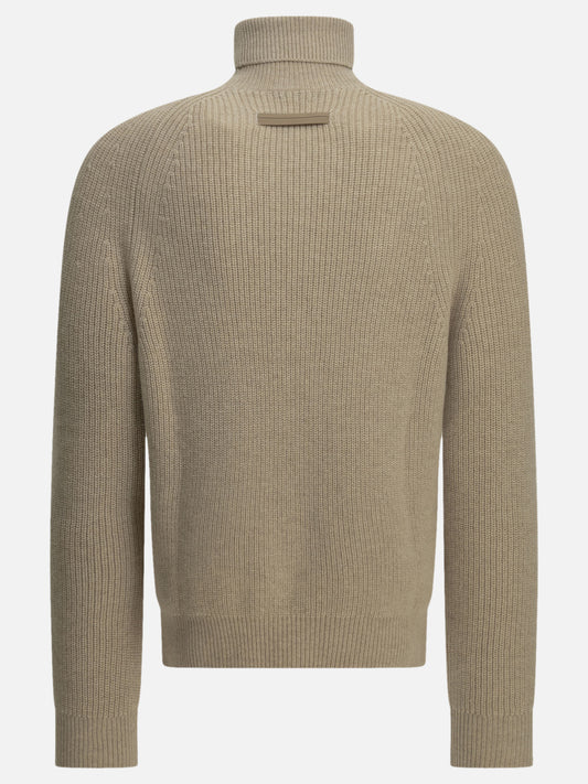 Zegna Cashmere turtleneck sweater Beige