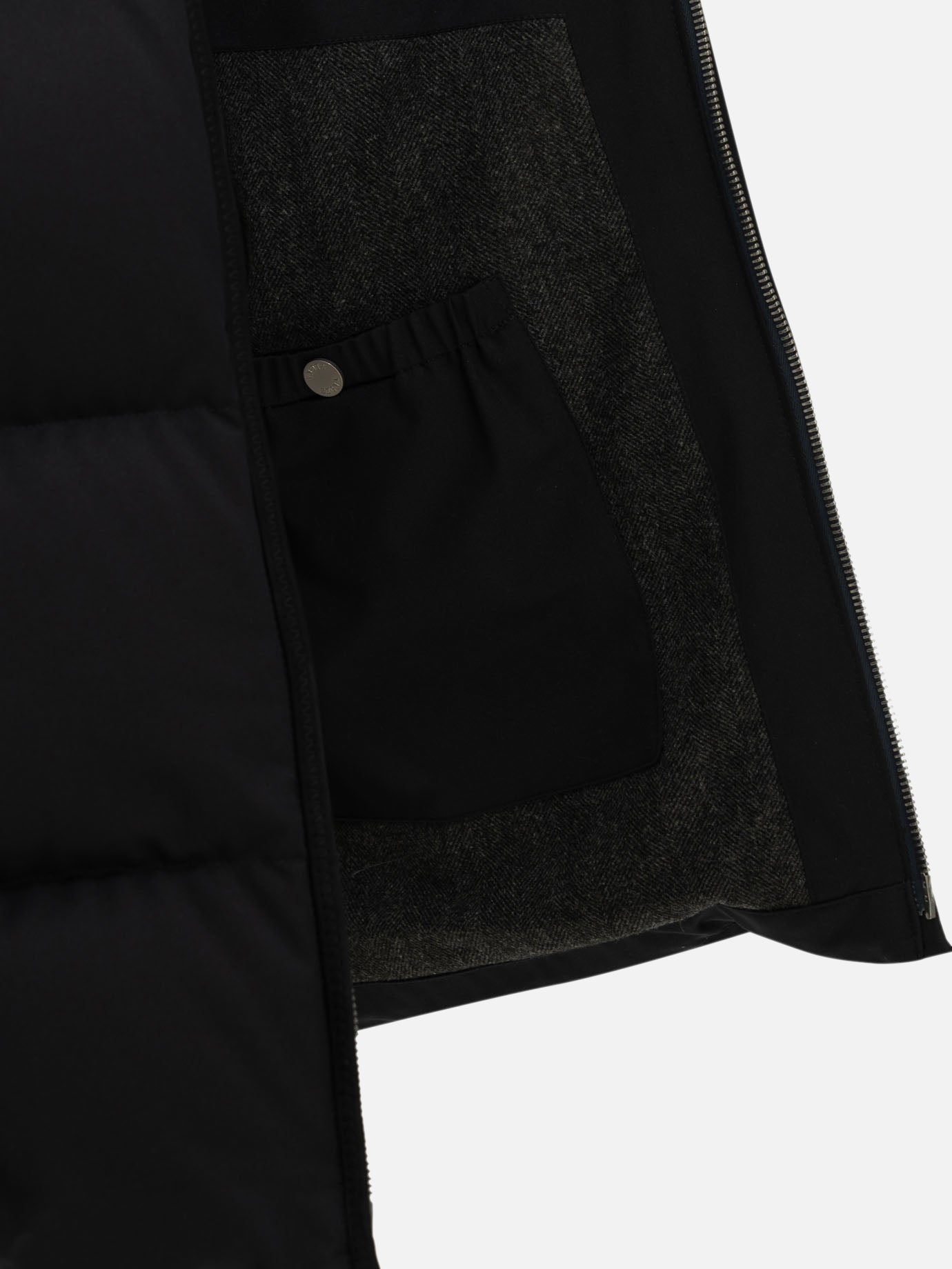 Zegna Short down jacket Blue