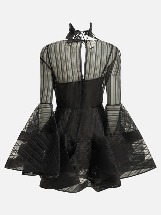 Zimmermann "Valiant" Short Dress Black