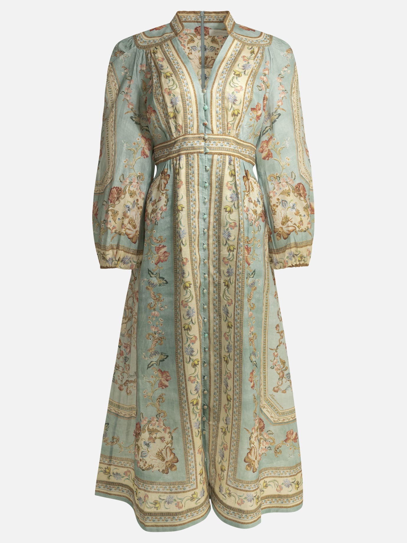 Zimmermann "Roselight" midi dress Light blue - Women | VIETTI Online Store Zimmermann "Roselight" midi dress Light blue - Women | VIETTI Online Store
