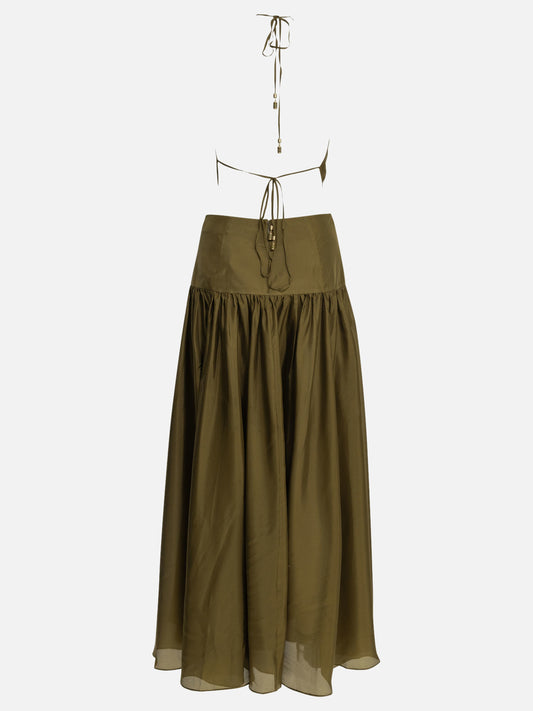 Long dresses Solid colour Green - Zimmermann Women | PLP | VIETTI Online Store | 2