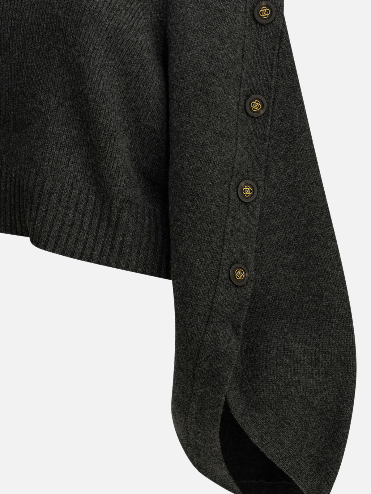 Zimmermann "Valiant" Turtleneck Sweater Grey