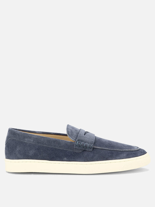 Suede loafers with latex sole