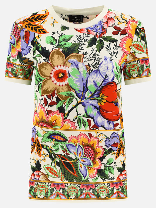 T-shirt with Bouquet-print