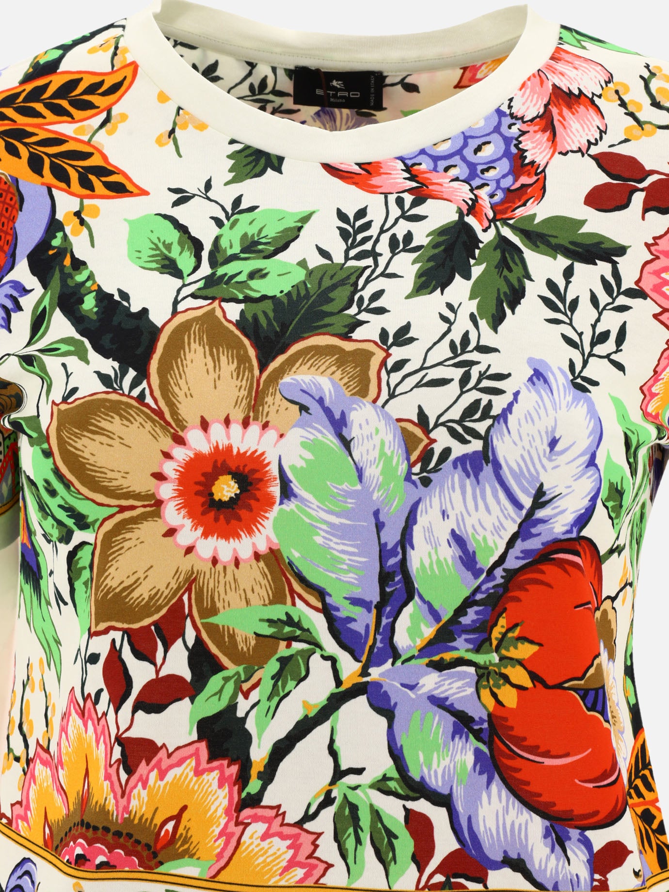 T-shirt with Bouquet-print