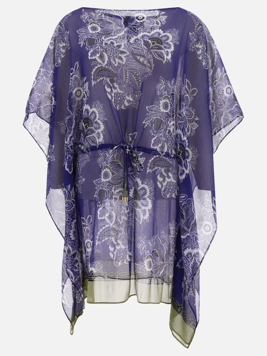 Caftan with Bouquet print