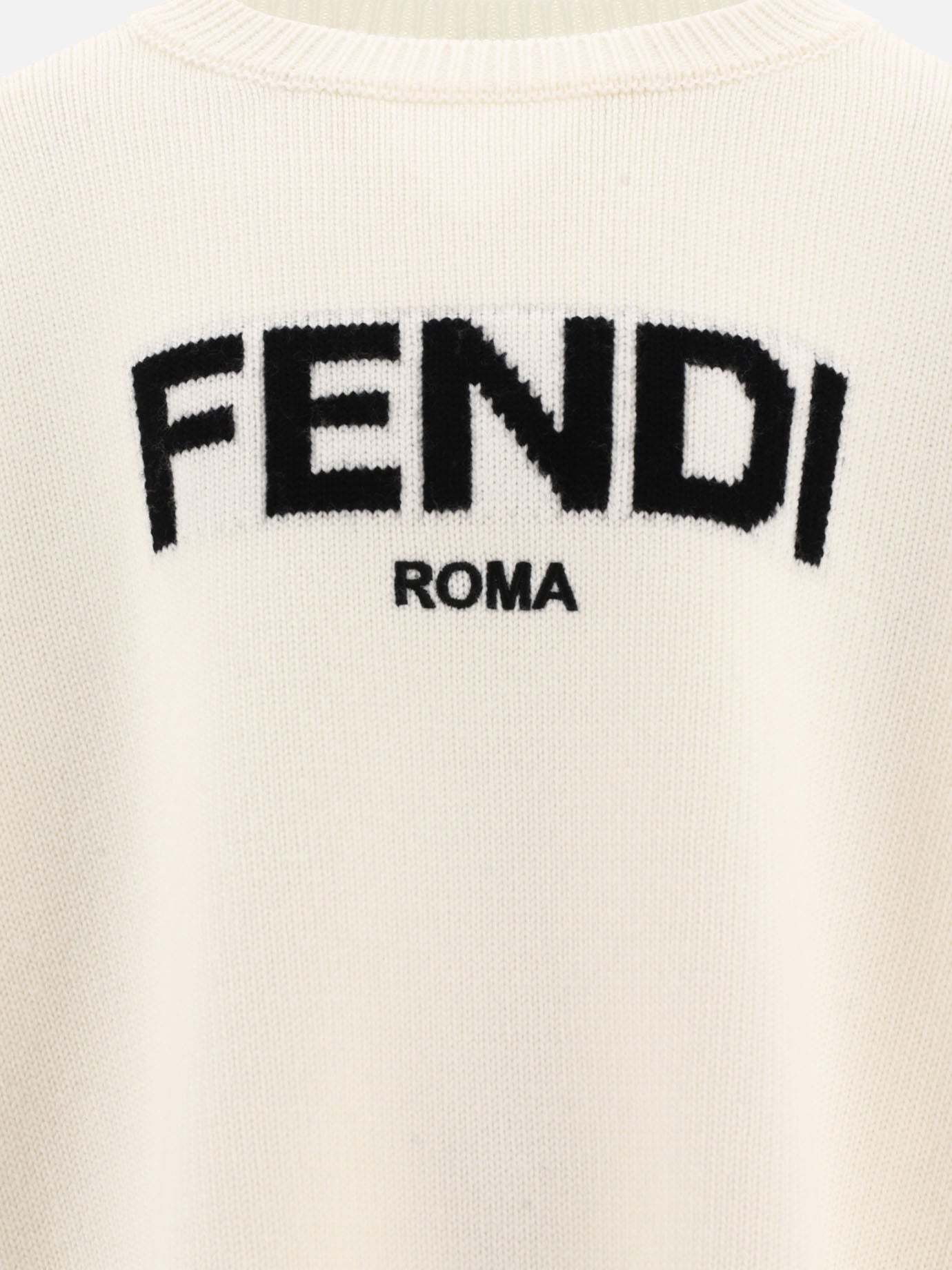 Wool sweater with Fendi lettering