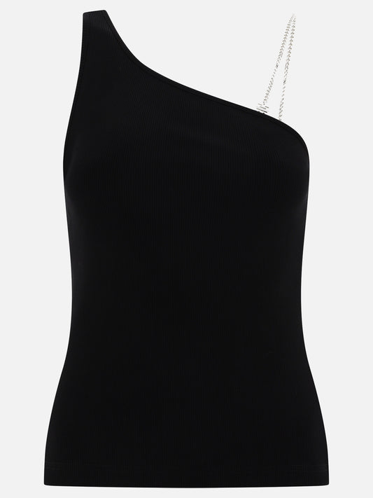 Asymmetric top with chain detail