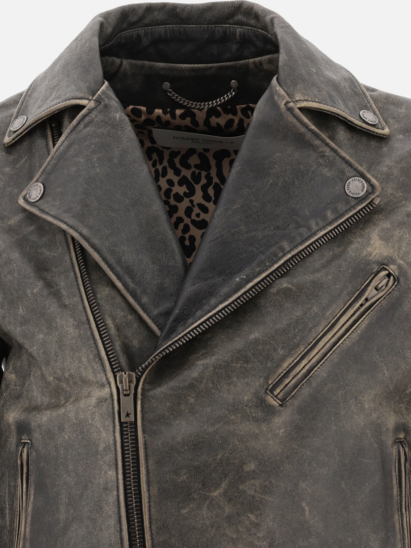 "Chiodo" leather jacket