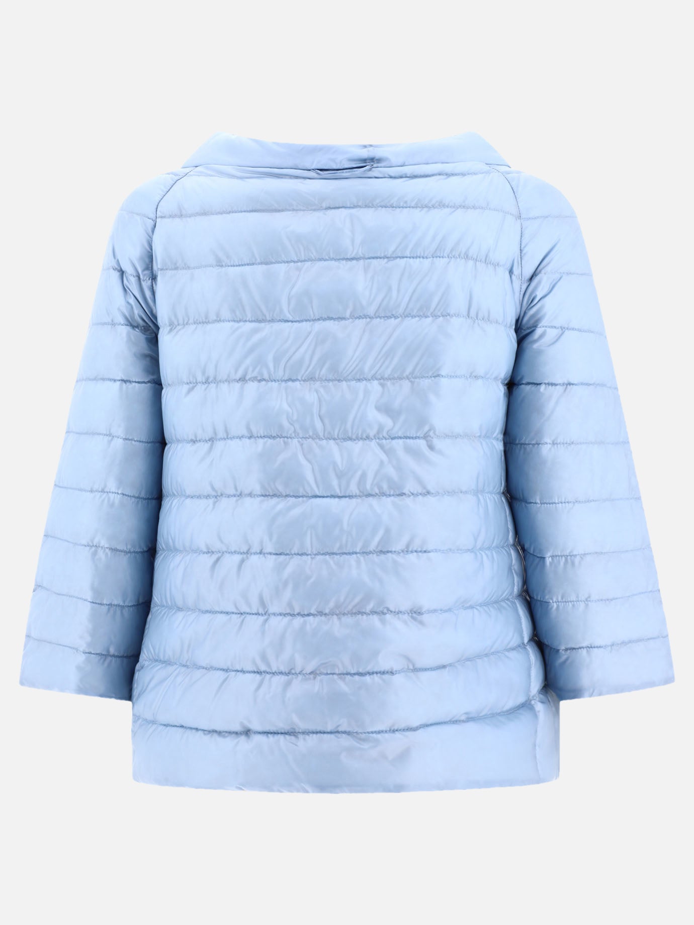 Quilted reversible down jacket
