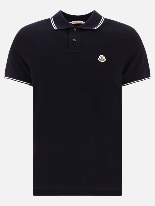 Polo shirt with logo patch