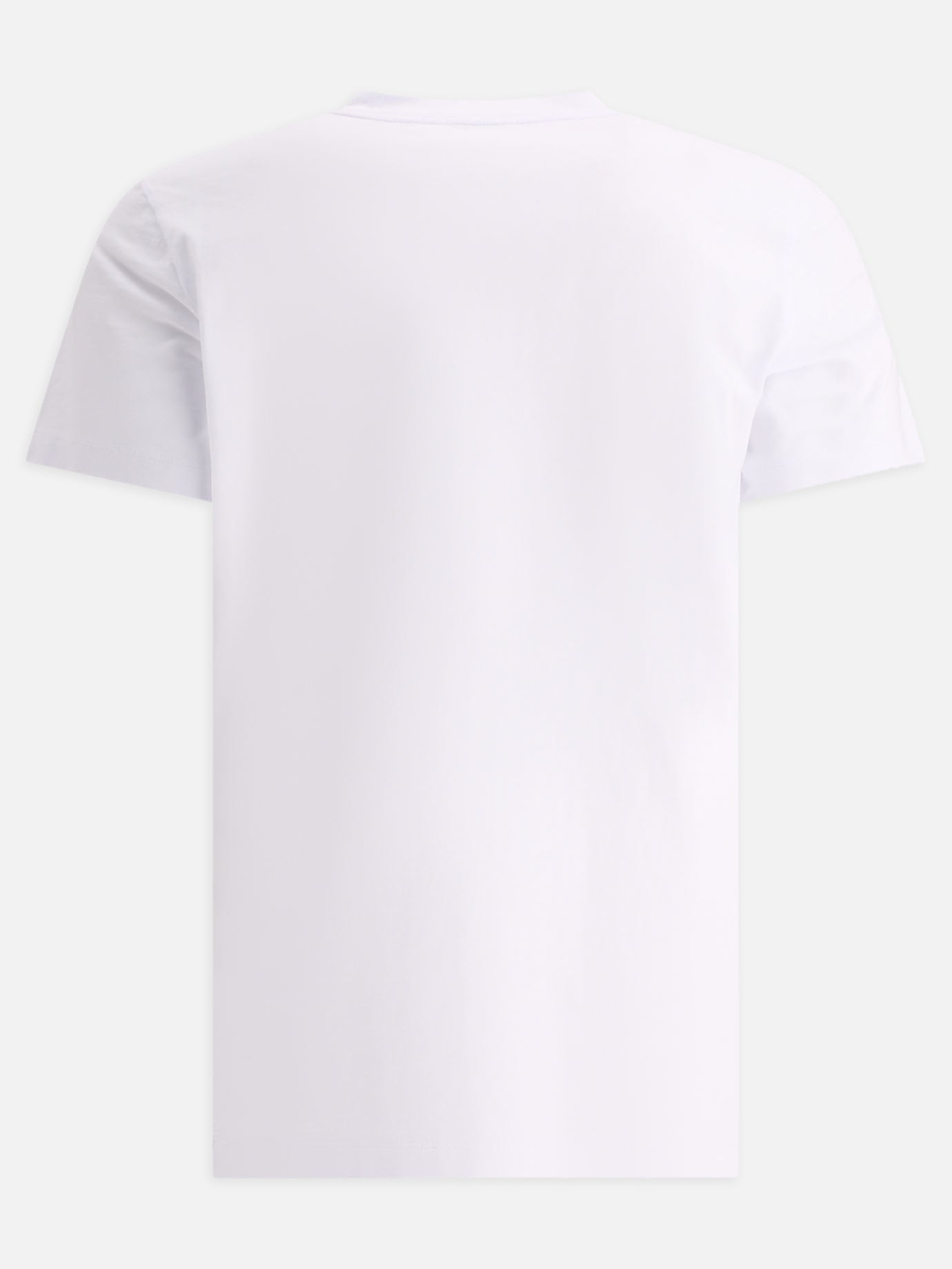 T-shirt with flocked logo
