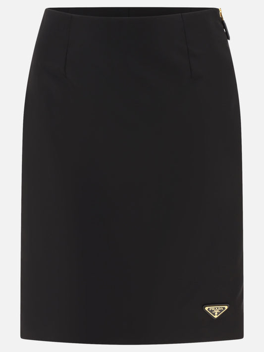 Re-Nylon pencil skirt