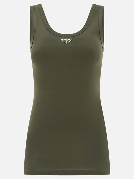 Tank top with triangle logo