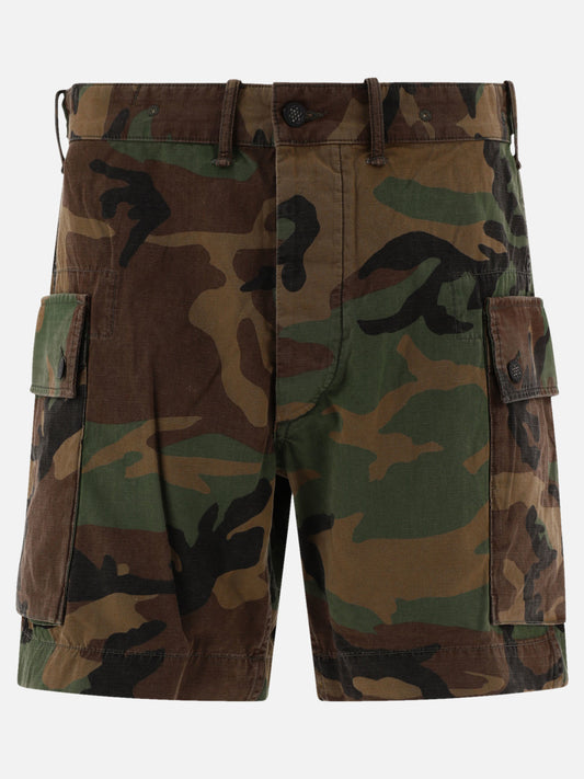 Camo ripstop cargo shorts