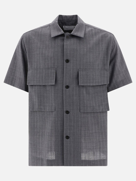 Pinstripe shirt with pockets