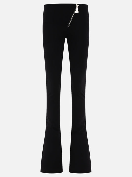 Zip-embellished trousers