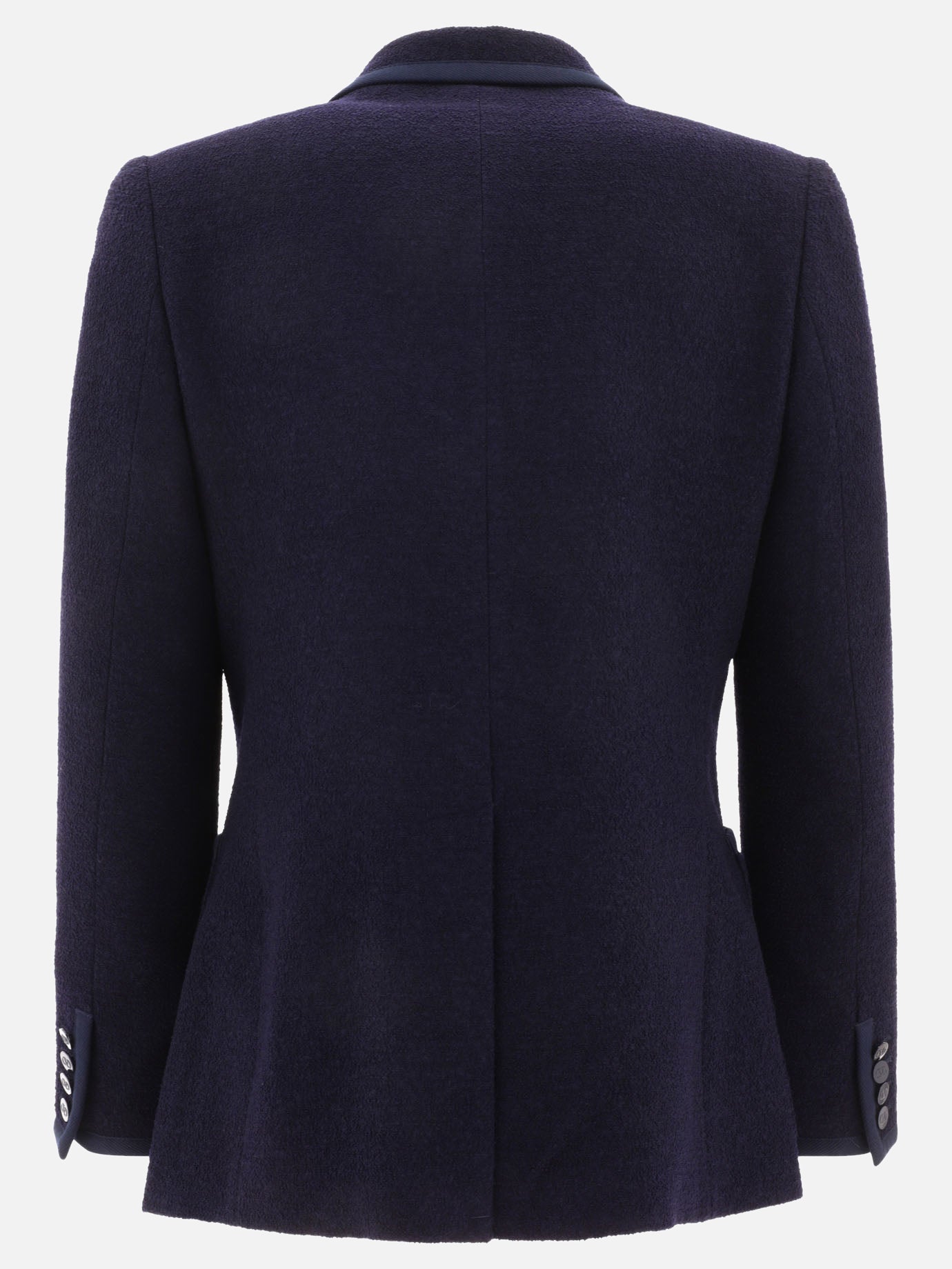 Bouclé wool blazer with VLogo Signature embroidery
