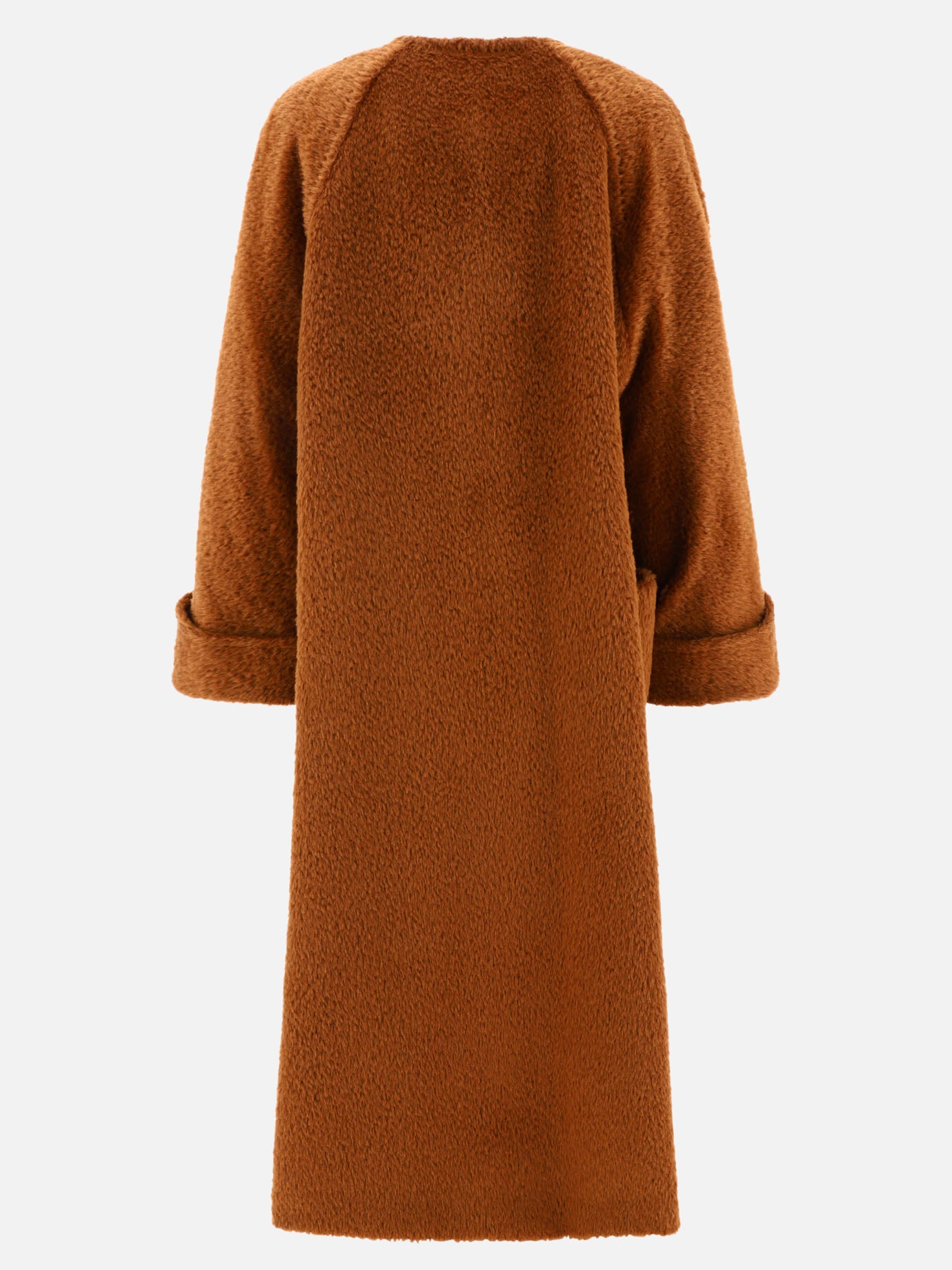 Oversized alpaca and wool coat