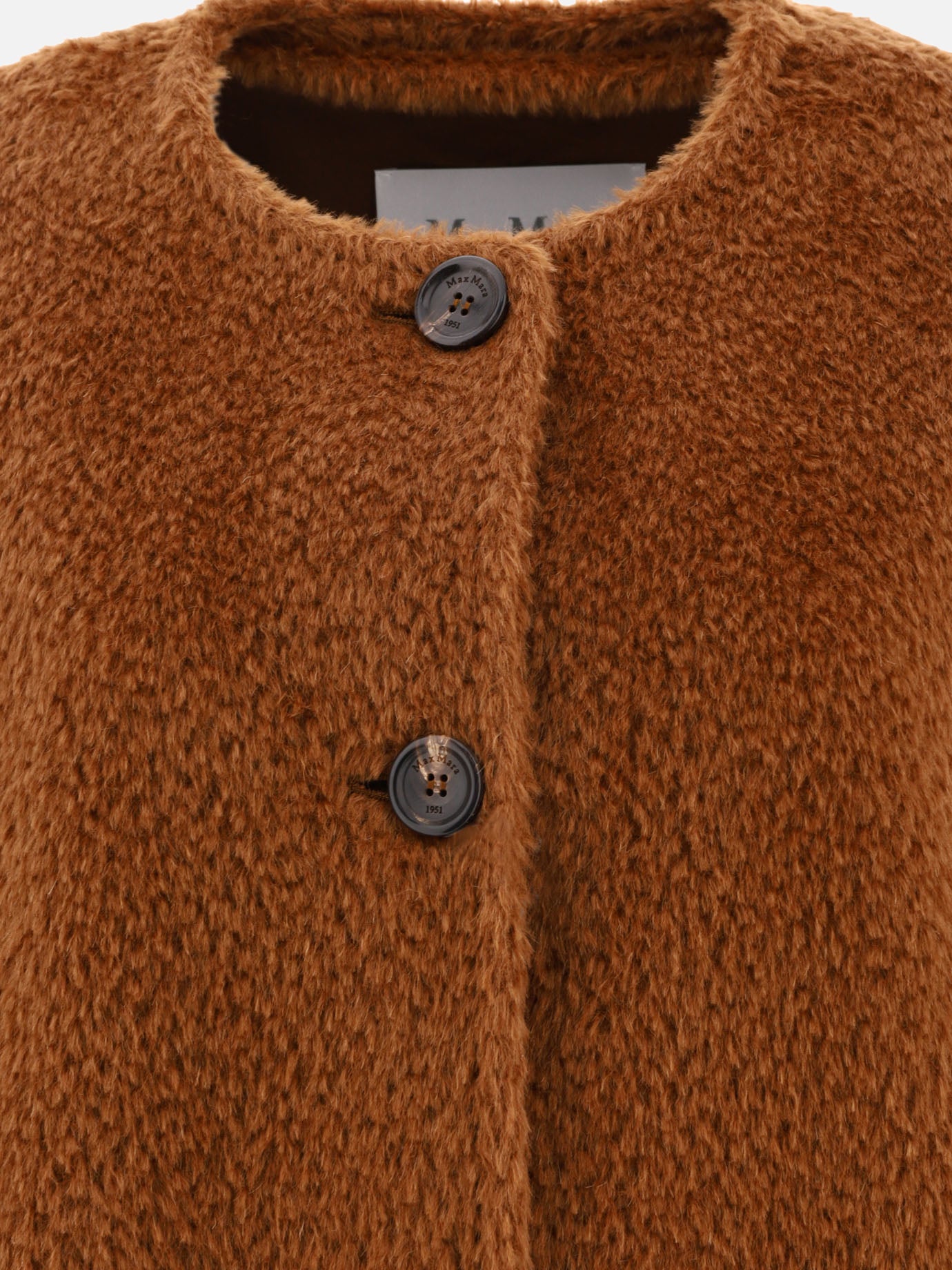 Cappotto oversize in alpaca e lana