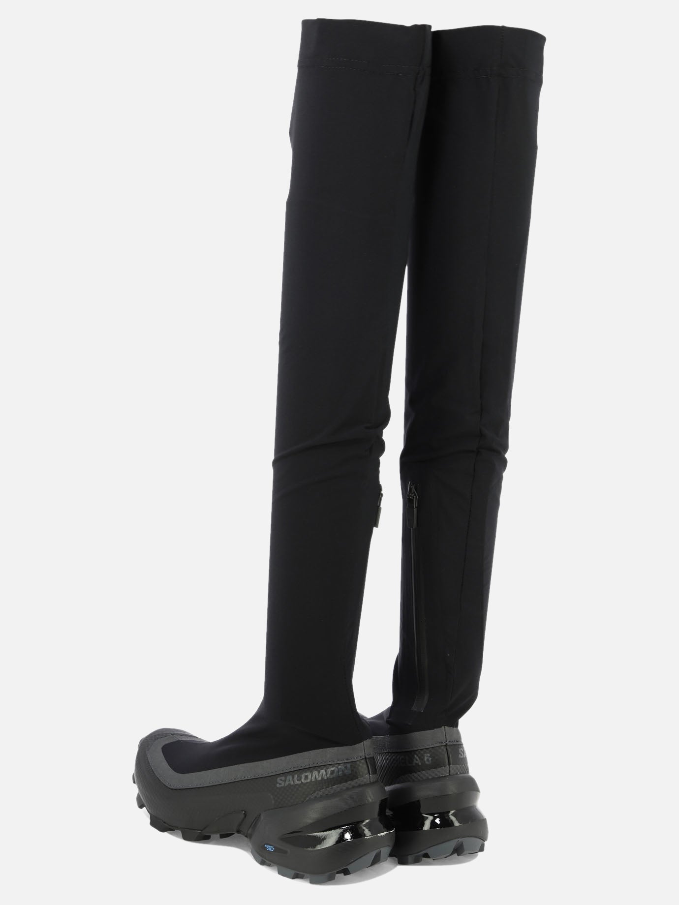 "Crosswader Salomon x MM6" thigh high boot