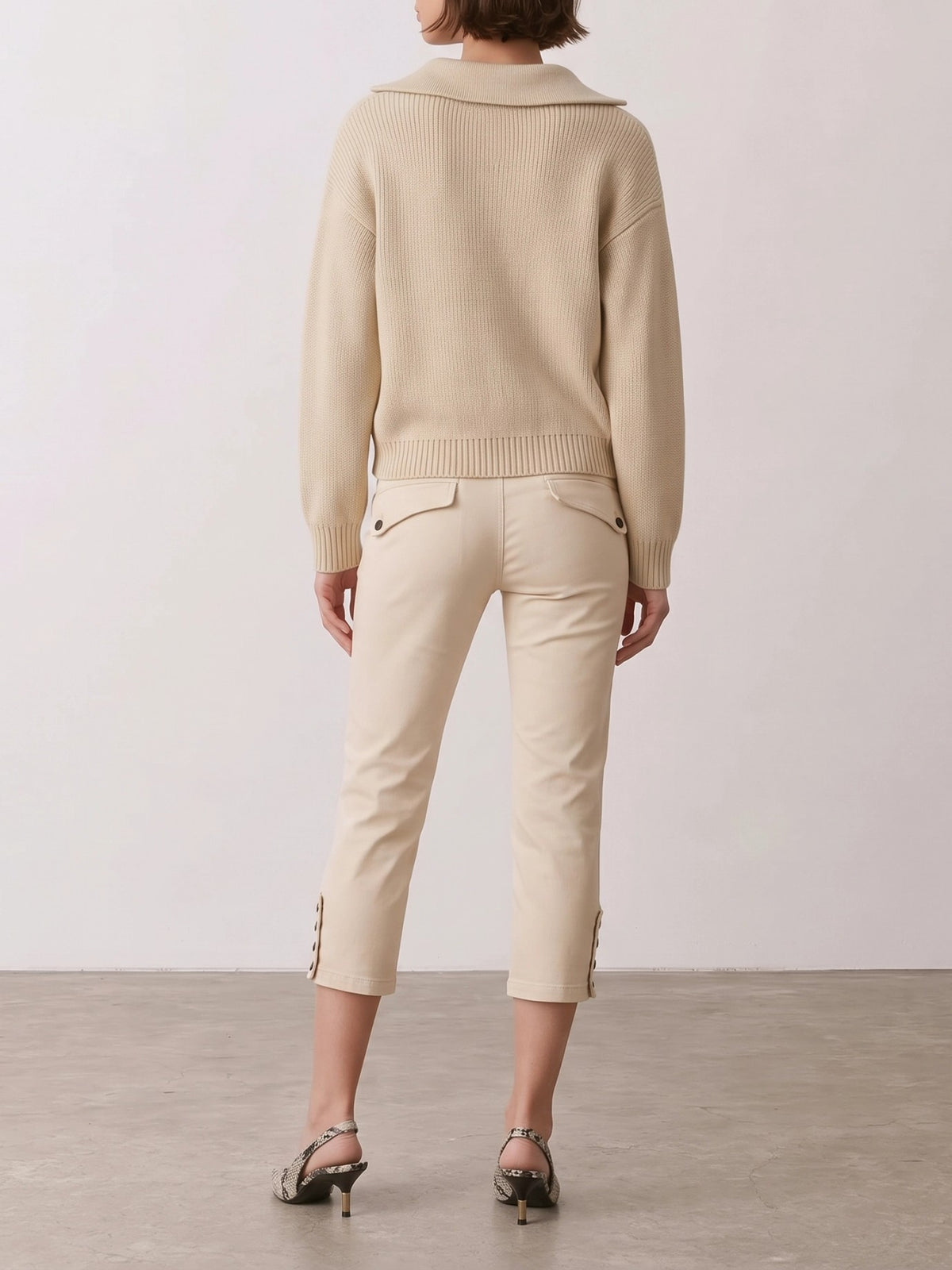 Isabel Marant Maglione polo "Ydalia" Bianco - VIETTI