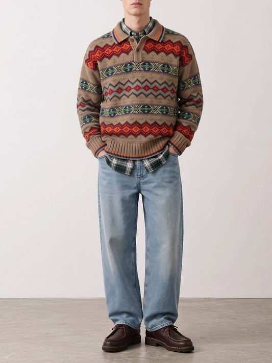 Polo Ralph Lauren "Fair Isle" Polo Sweater Multicolor

