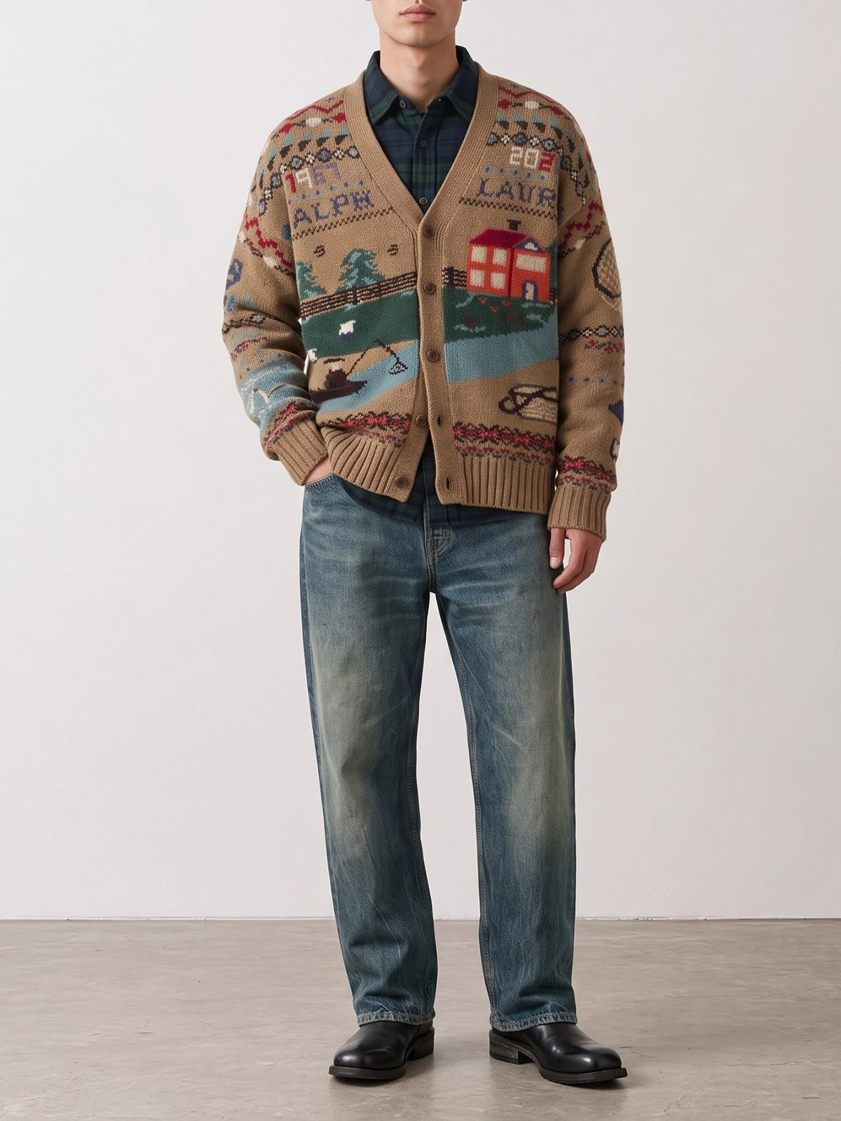 Polo Ralph Lauren "Panorama" Cardigan Brown - VIETTI