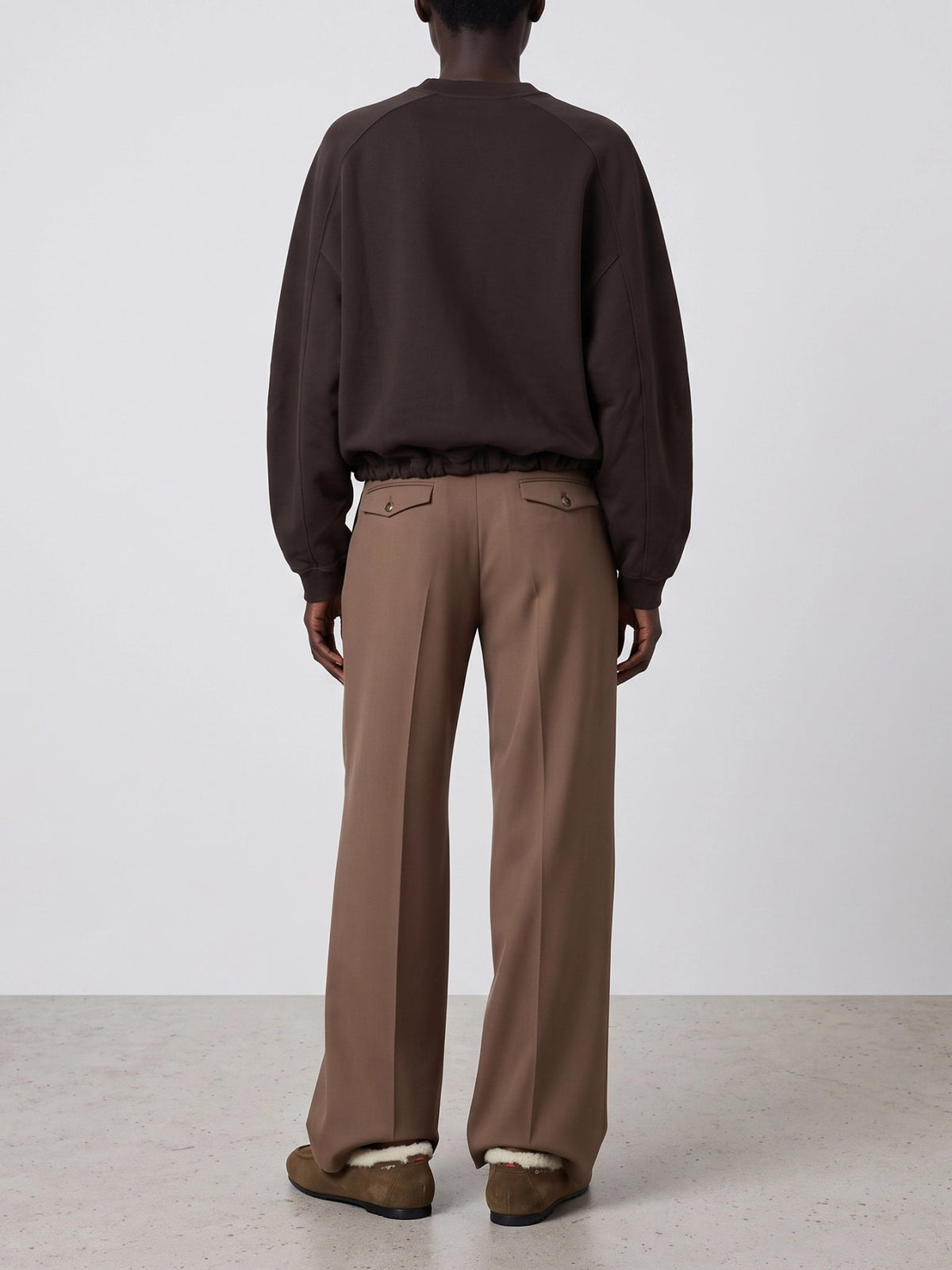 Jacquemus "Le Sweatshirt Montaigne" Crew-Neck Sweatshirt Brown - VIETTI