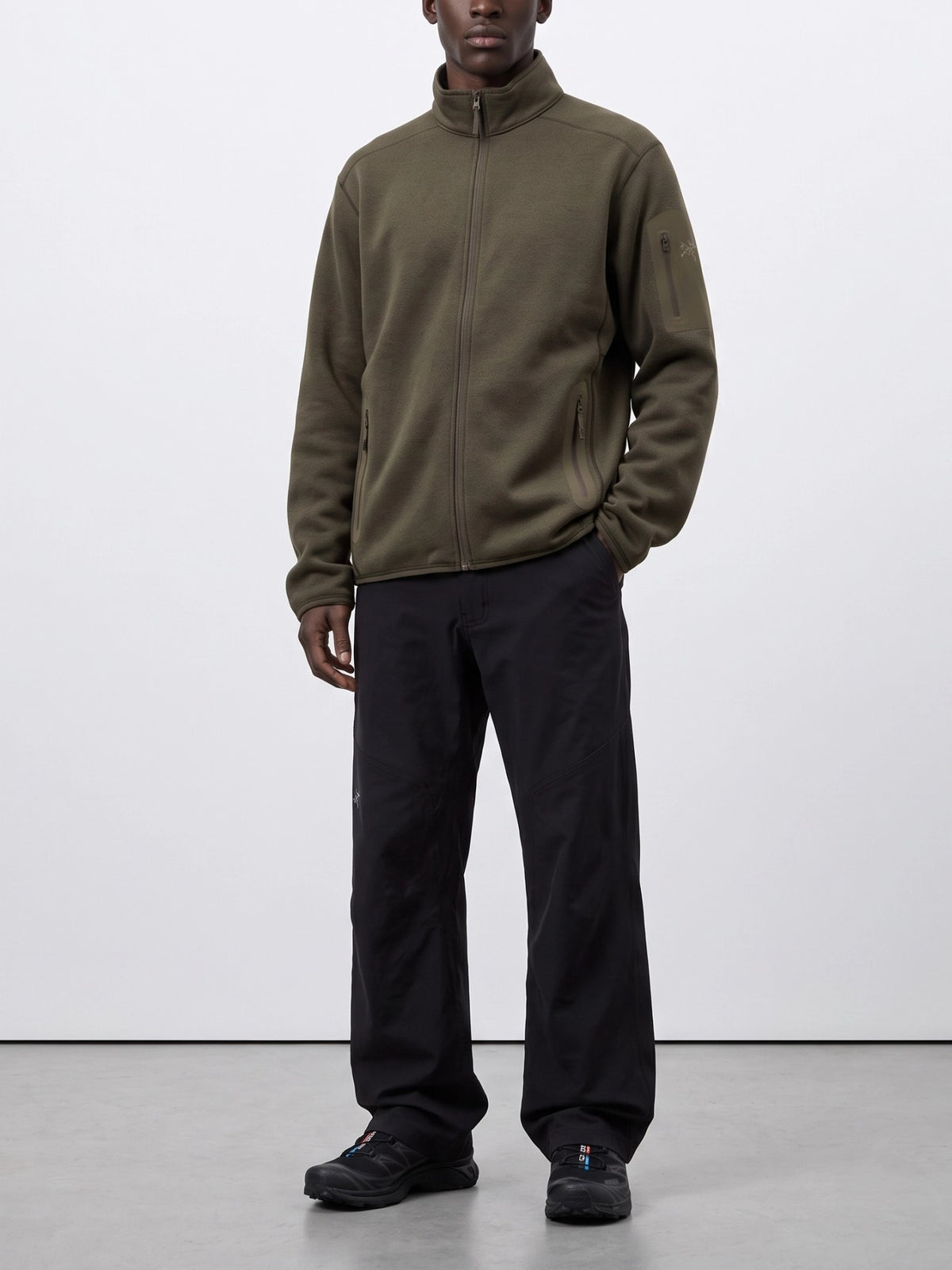 Arc'teryx "Covert" Zip-Up Sweatshirt Green - VIETTI