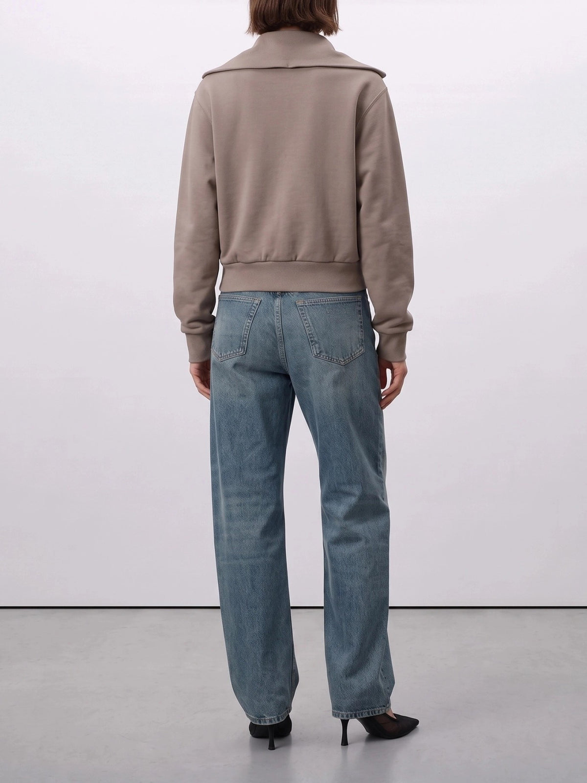 Balenciaga Zip-up Sweatshirt with Logo Pink - VIETTI