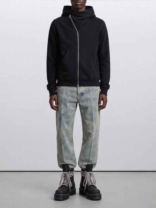 DRKSHDW "Mountain" Zip-Up Sweatshirt Black

