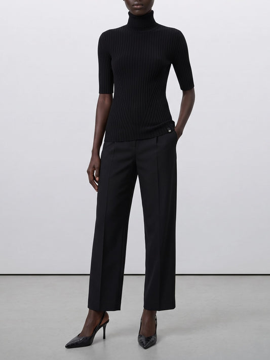 Herno Wool Turtleneck Sweater Black

