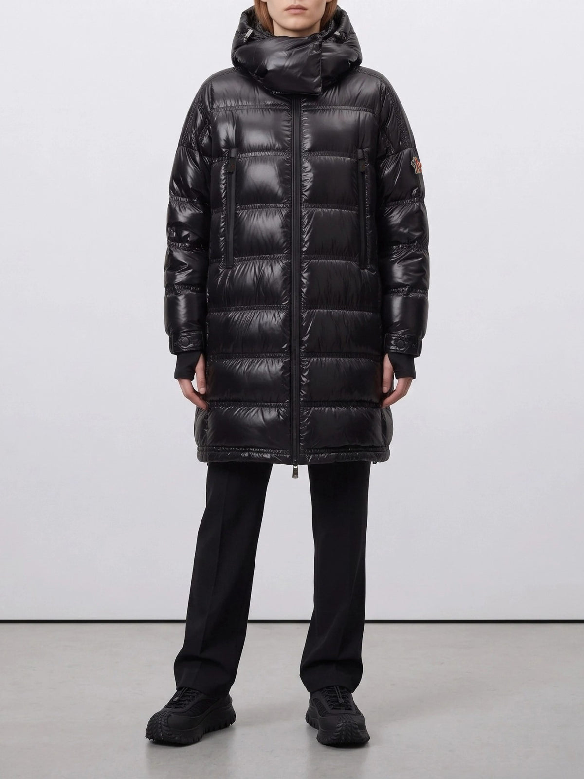 Moncler Grenoble "Rochelairs" Long Down Jacket Black - VIETTI