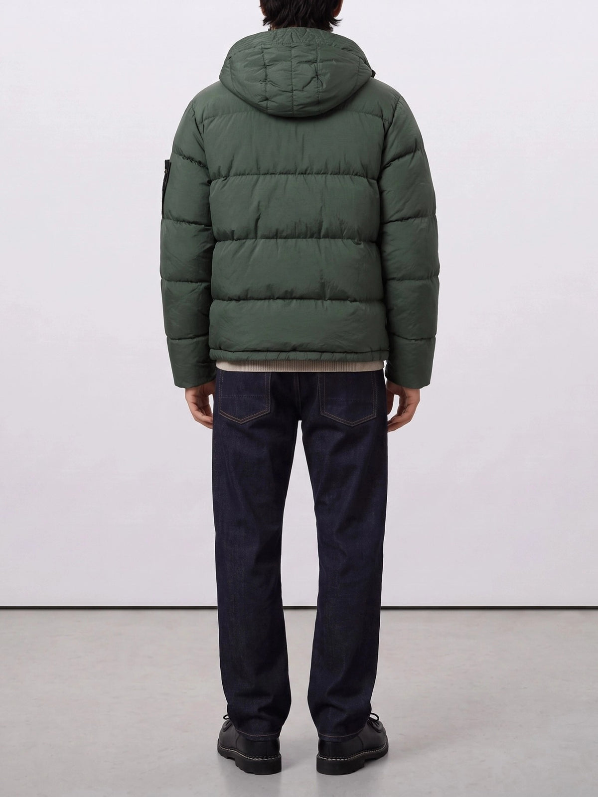 Stone Island "Nylon Metal" Short Down Jacket Green - VIETTI