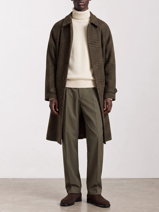 Polo Ralph Lauren "Balmacaan" Long Coat Brown

