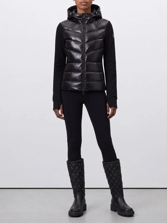 Moncler Grenoble Padded Zip-Up Sweatshirt Black


