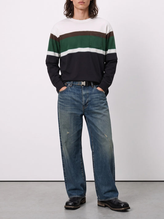 Sacai "Chusen Dyed" Crew-Neck T-Shirt Multicolor

