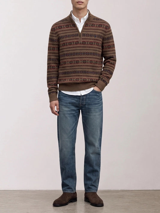 Polo Ralph Lauren "Fair Isle" Half-Zip Sweater Multicolor

