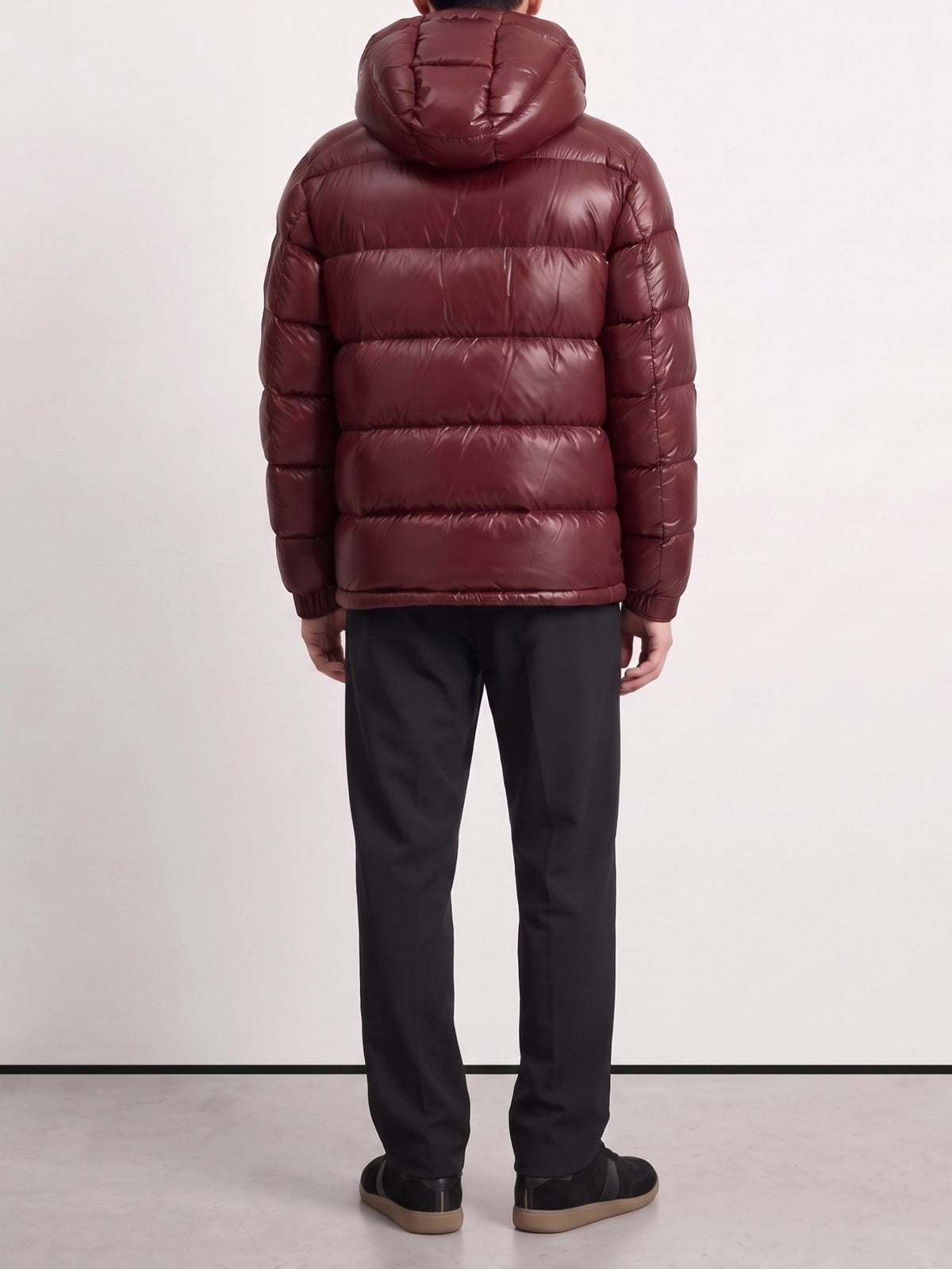 Herno Short down jacket with logo Red - VIETTI