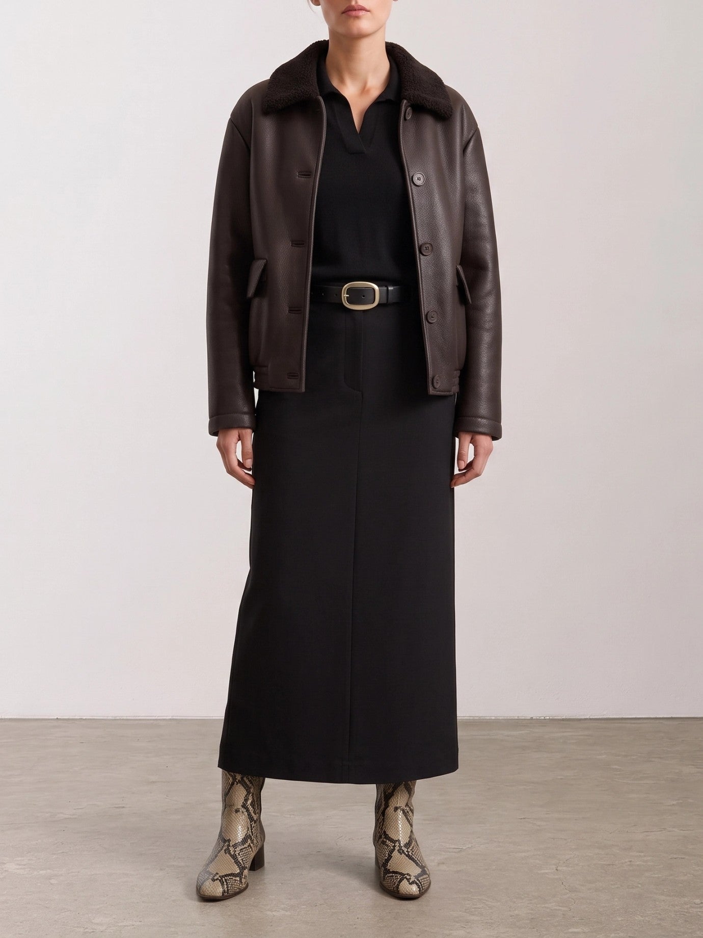 Salvatore Santoro Shearling jacket 51075-D Brown - Women | VIETTI