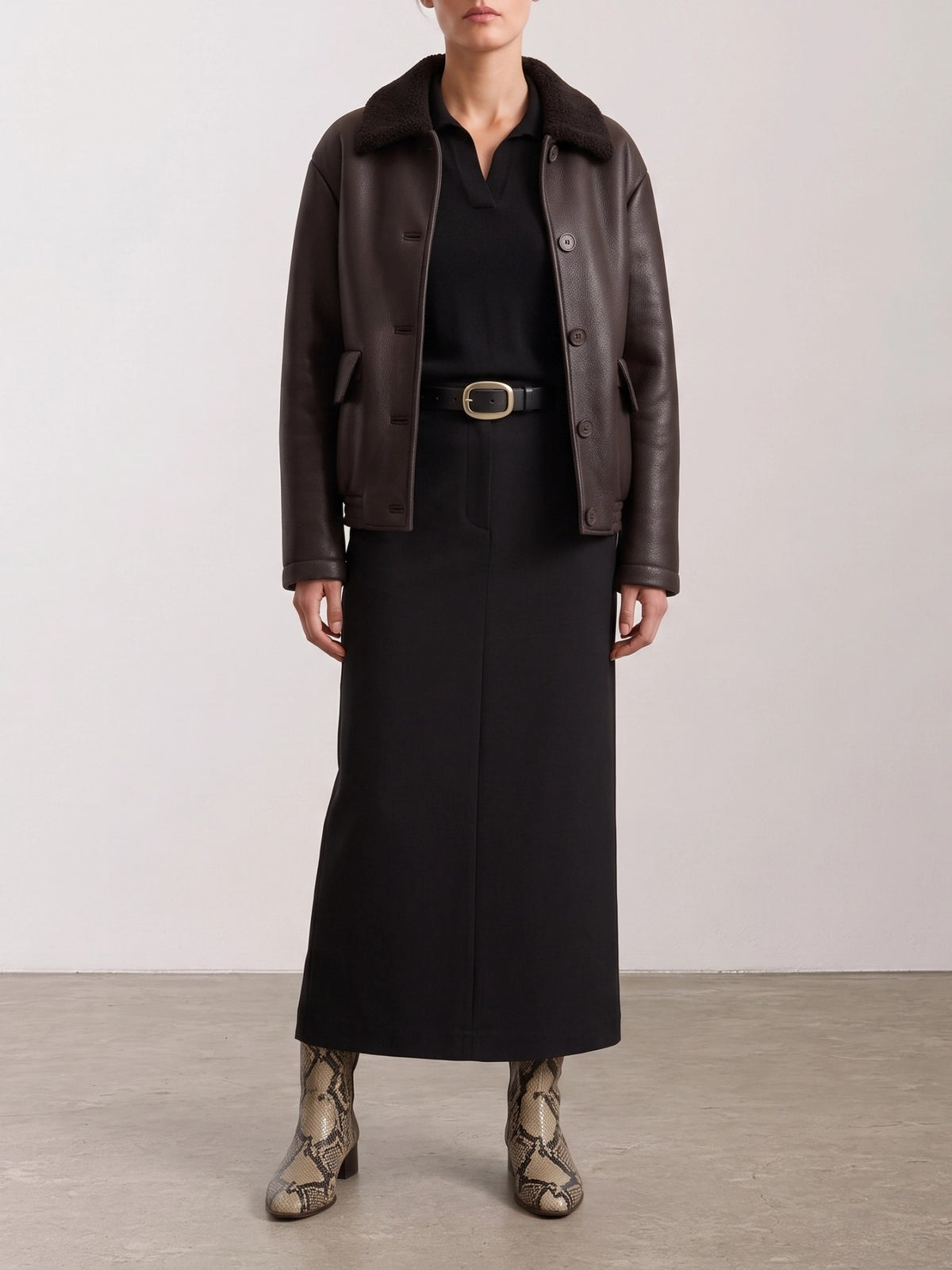Salvatore Santoro Shearling jacket Brown - VIETTI