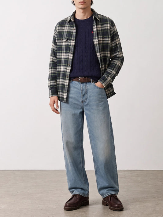 Polo Ralph Lauren Classic-fit casual plaid shirt Blue


