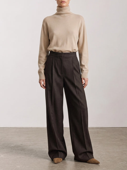 Max Mara Tailored wool pants Brown

